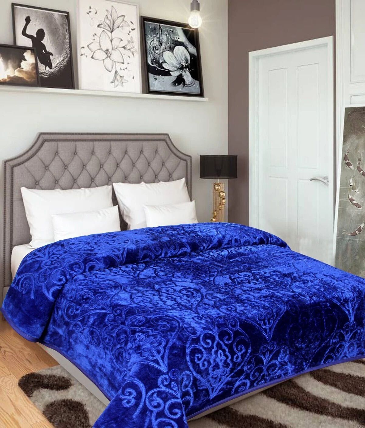 Blue Double Heavy Blanket