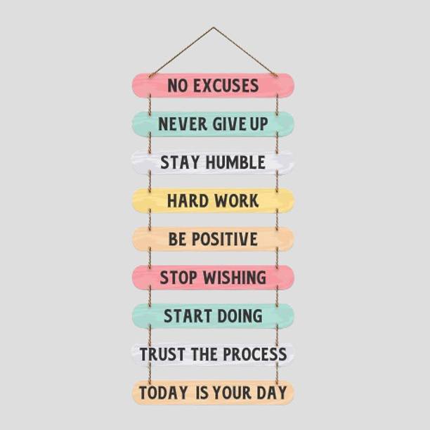 Motivational Quote Printed Mdf Wooden Wall Hang...