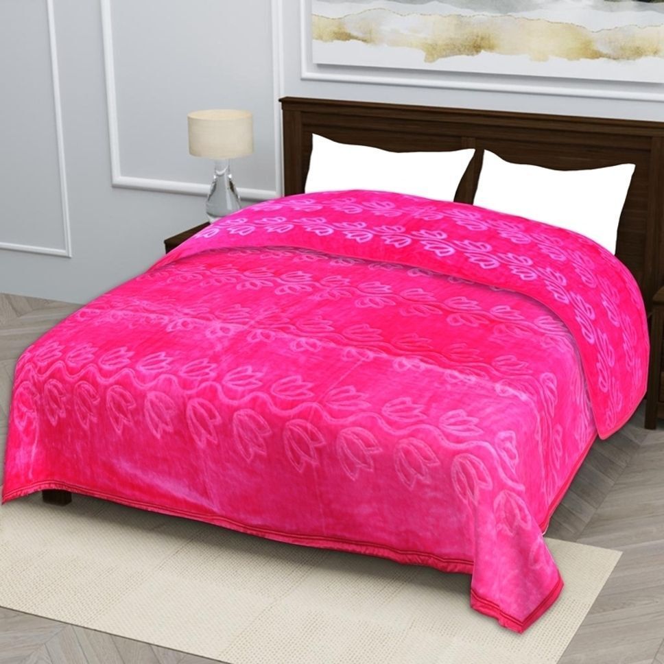 Pink-Double Heavy Blanket