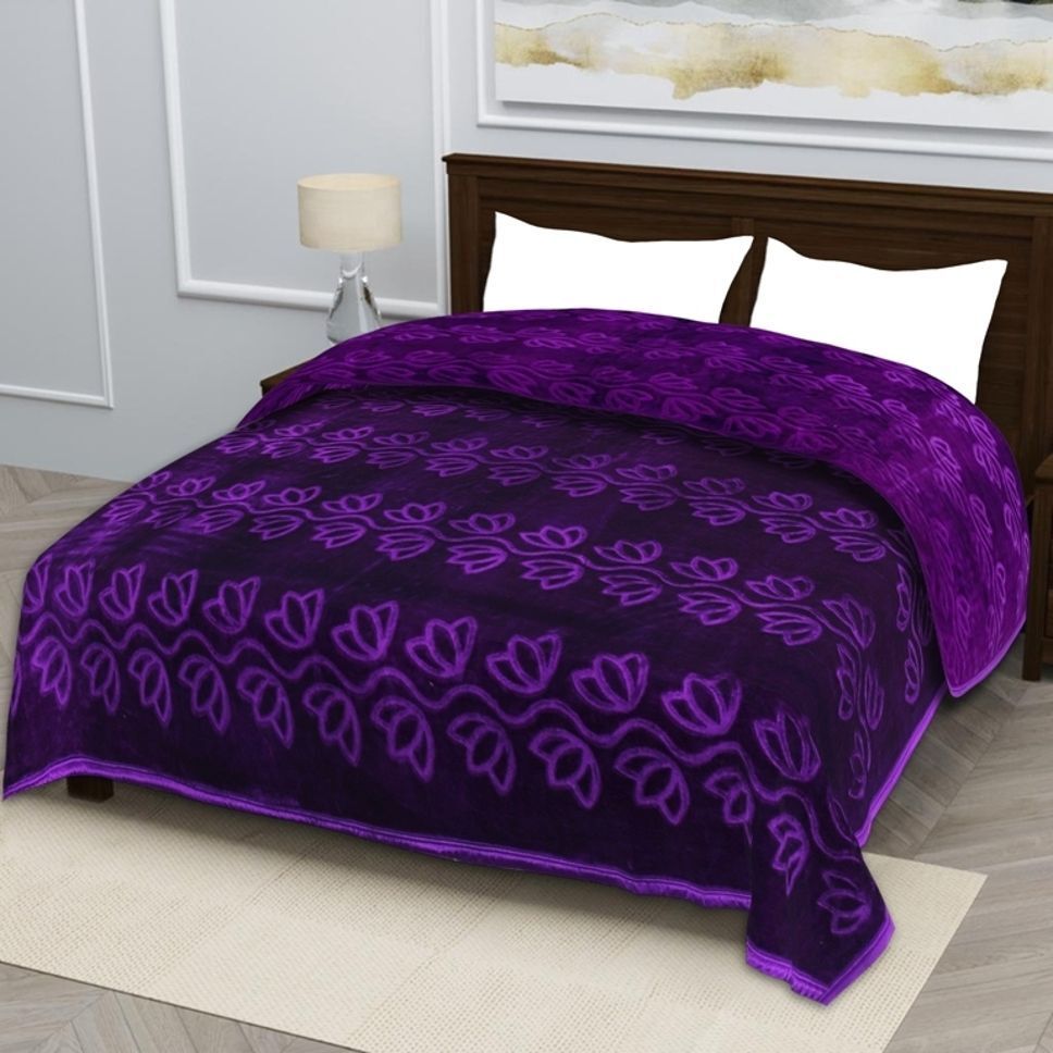Purple-Double Heavy Blanket