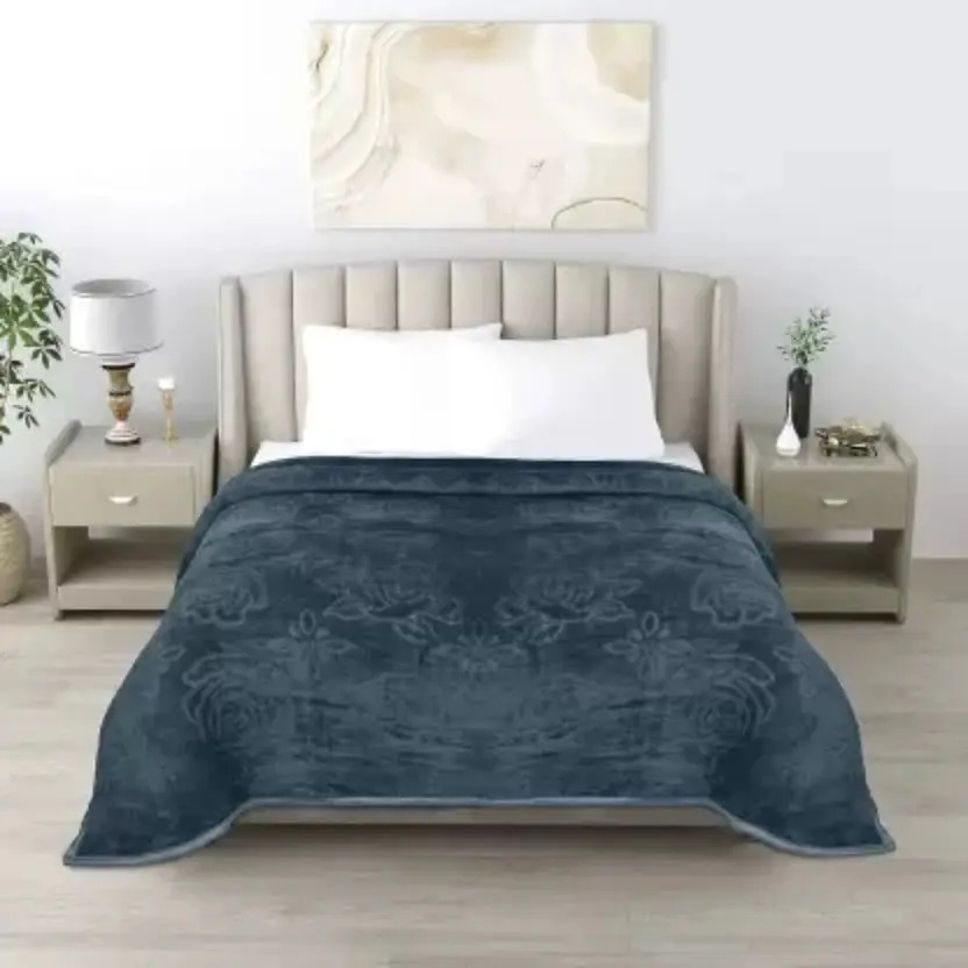 Rajai Single Bed Cotton Rajasthani Sanganeri Floral Print Quilt Heavy Blanket