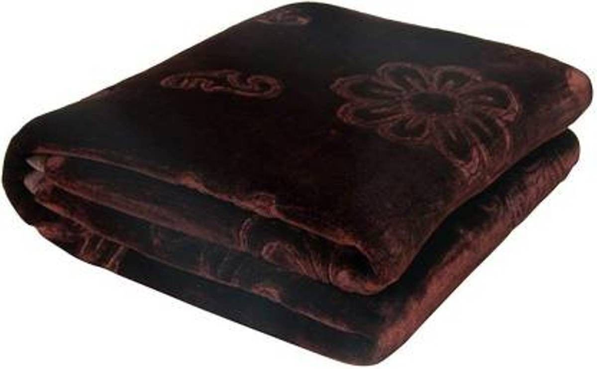 Soft Smooth Floral King Size Mink Heavy Blanket For Double Bed AC Heavy Blankets